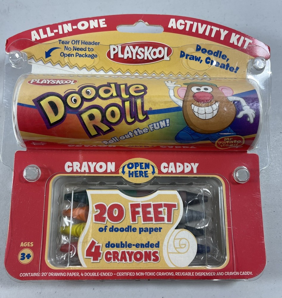 NEW Playskool Doodle Roll Activity Kit All In One Doodle Draw Create Craft