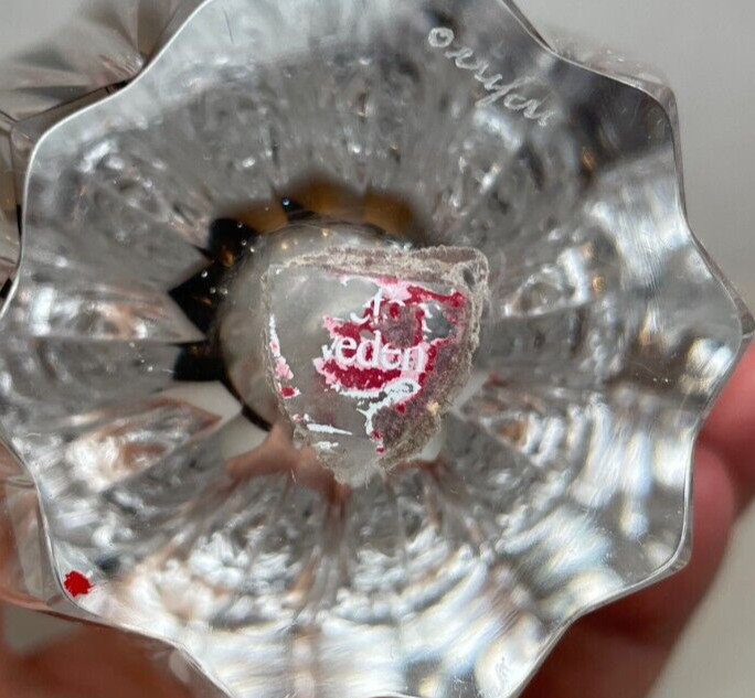 Sweeden Orrrefors Crystal Vase 5 3/4"