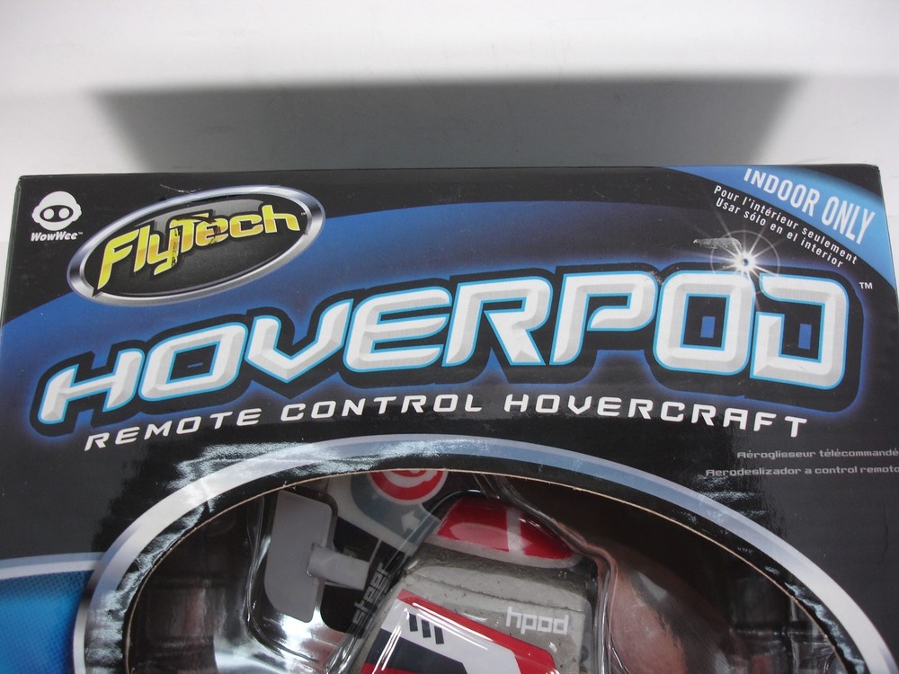 NEW WOWWEE FLYTECH HOVERPOD REMOTE CONTROL HOVERCRAFT BLUE 4162 INDOOR ONLY