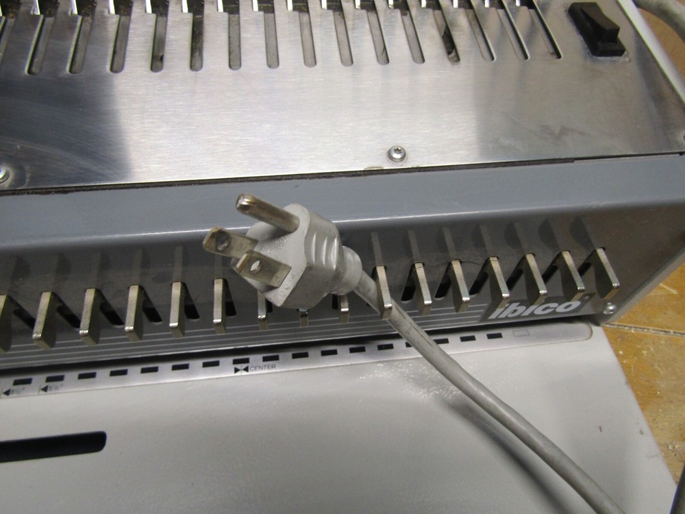 Ibico E-Kombo Electric & Manual Comb Binding Machine MISSING LEVER.