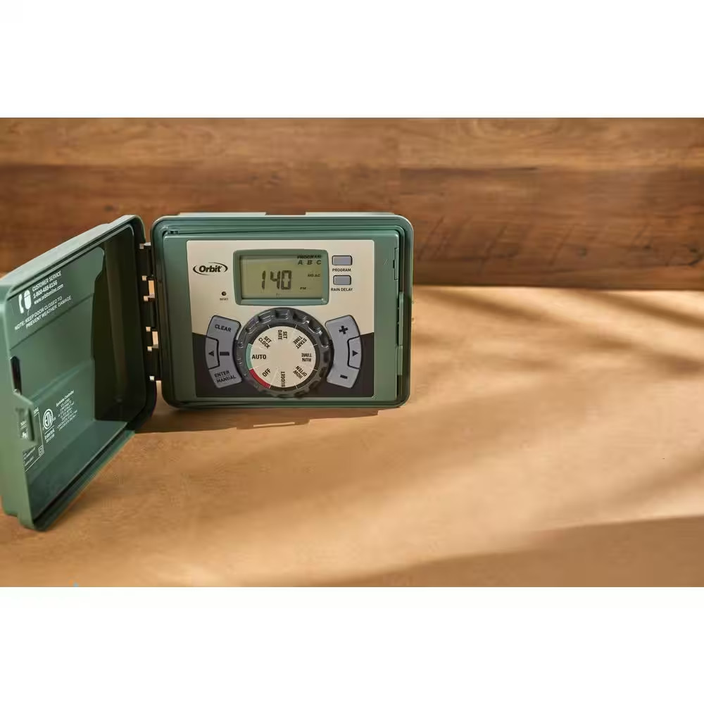 4-Station Easy-Set Logic Indoor/Outdoor Irrigation Controller