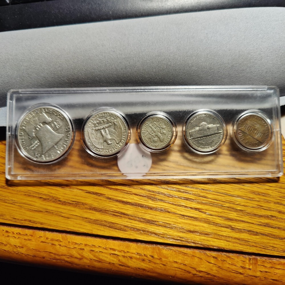 1962 Silver Birth Year Set Average Circulated w/90% Silver, as pictured.