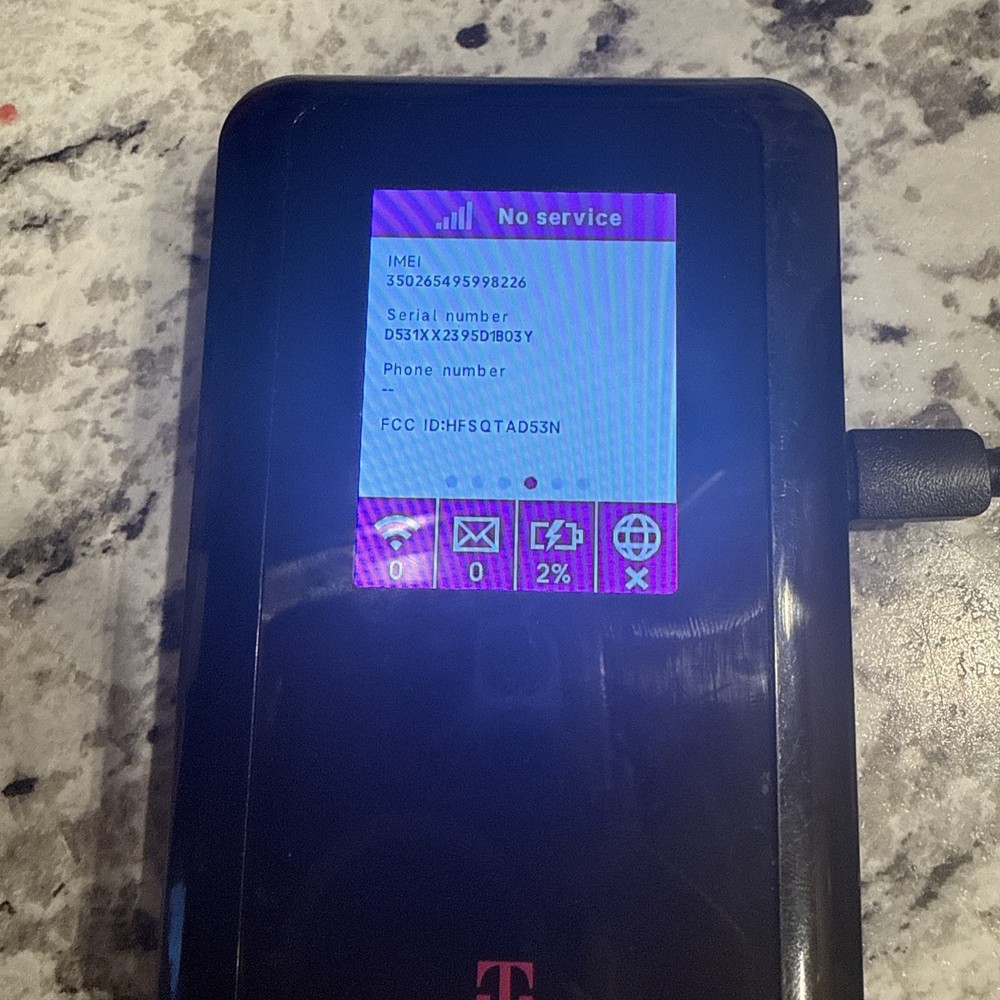 T-Mobile Hotspot LLS-5111 IMEI Shown As-Is Untested.