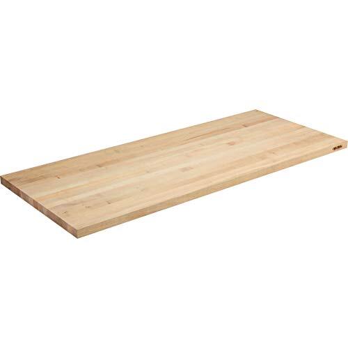 Production Workbench - Maple Butcher Block Square Edge - Blue 48"W x 30"D