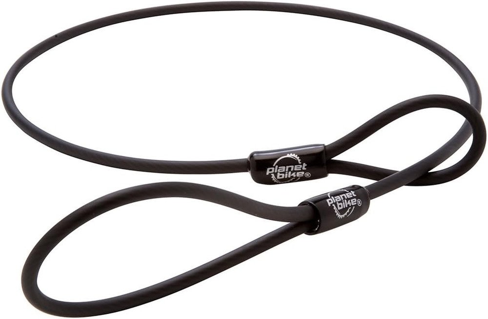 Wheel Tether Bike Cable, Black, 5Mm X 31In