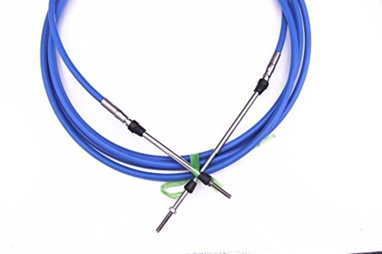 ABA-CABLE-24-GY Outboard Engine Remote Control 33C Throttle Shift Cable 24ft