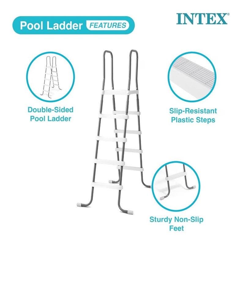 Intex 52" Pool Ladder With Skimmer