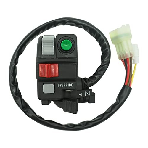 Left Handlebar Start Stop Headlight Override Switch for Kawasaki Brute Force