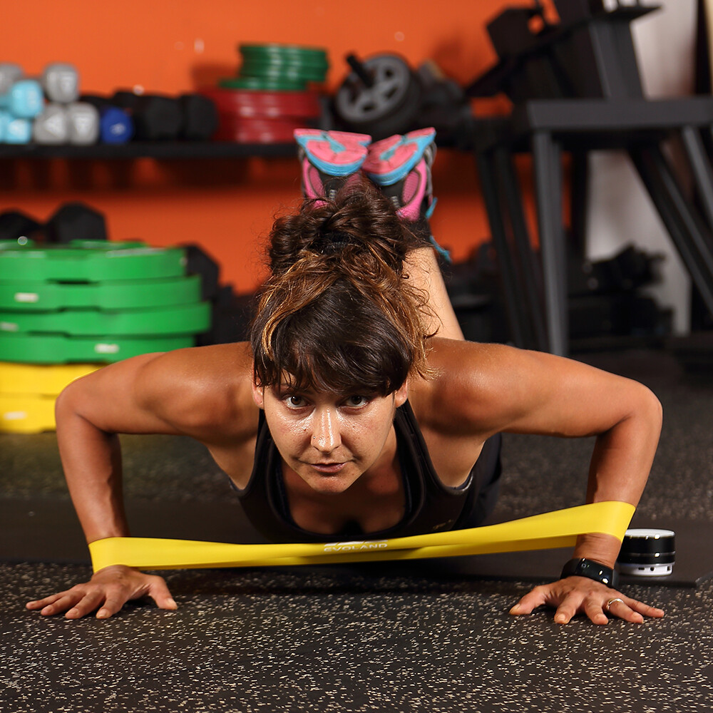 Set of 5 fitness bands, sports resistance band yoga slim elastic gymnastics band