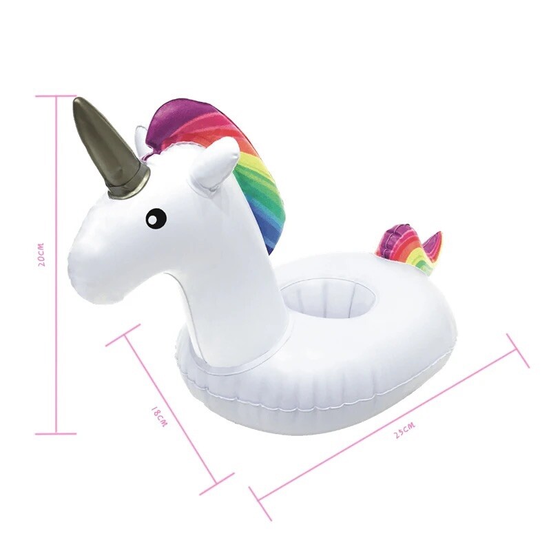 10pc Unicorn Floating Drink Holder for Pool