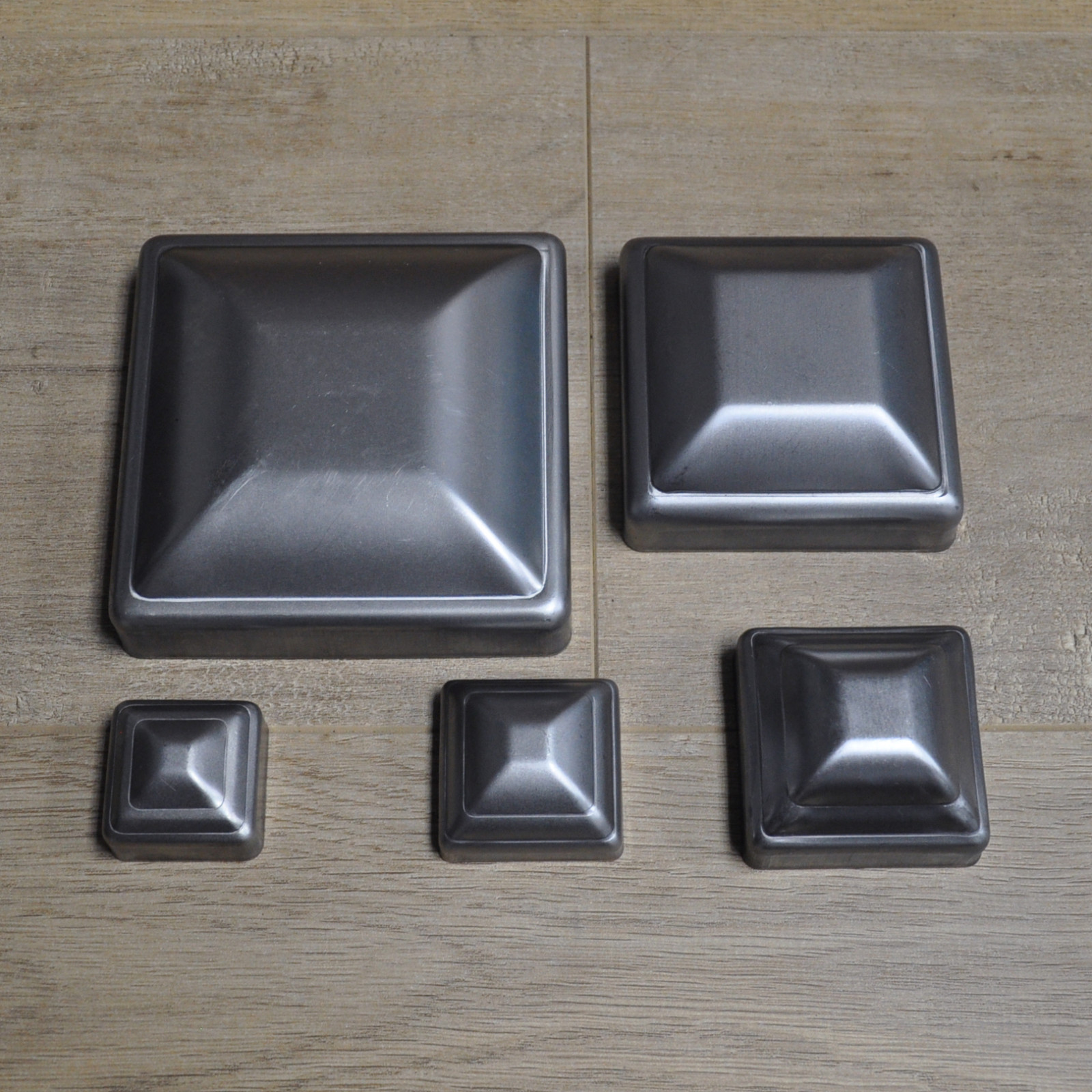 Post Cap Pressed Dome Steel Metal Square for Gate Fences | Multiple Sizes