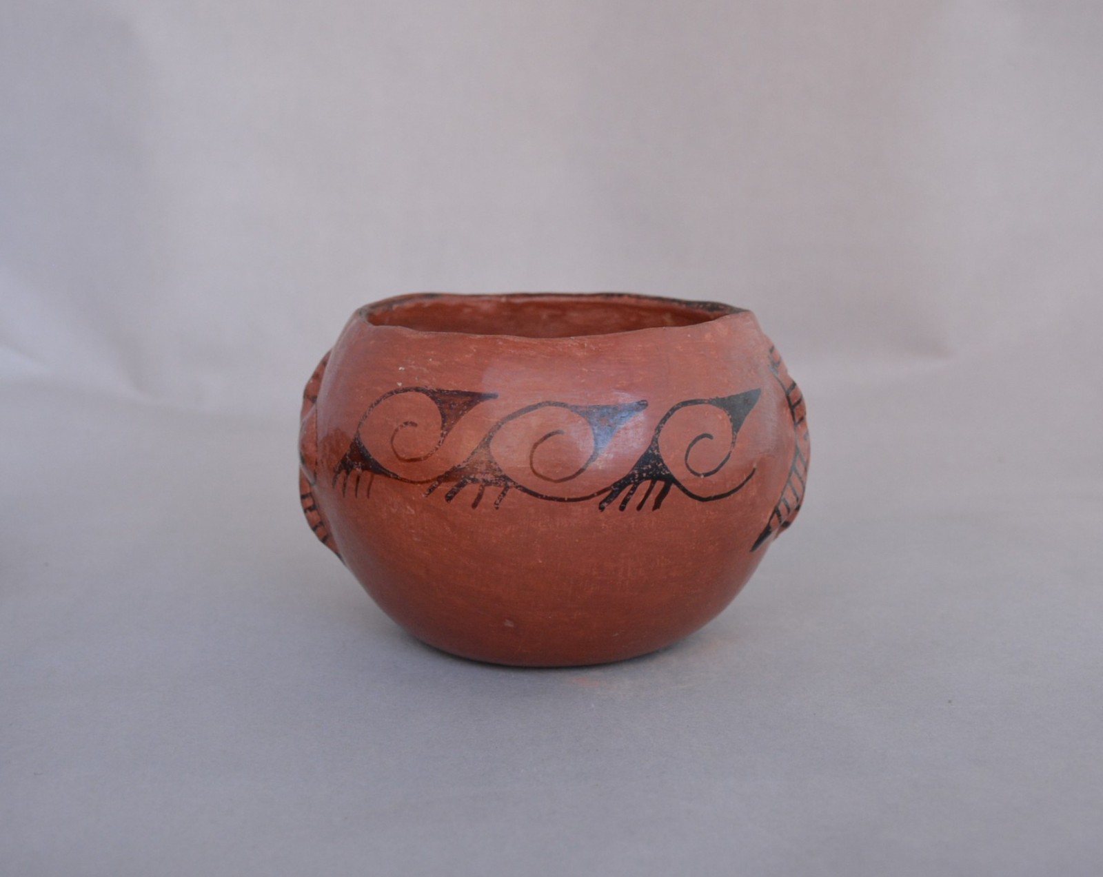 Vesta Bread (1912-1976) - Vintage Redware Maricopa Pot Bowl - Lizards Rain