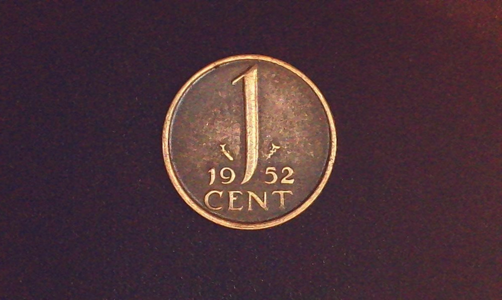 1952 Netherlands One Cent  NICE COIN