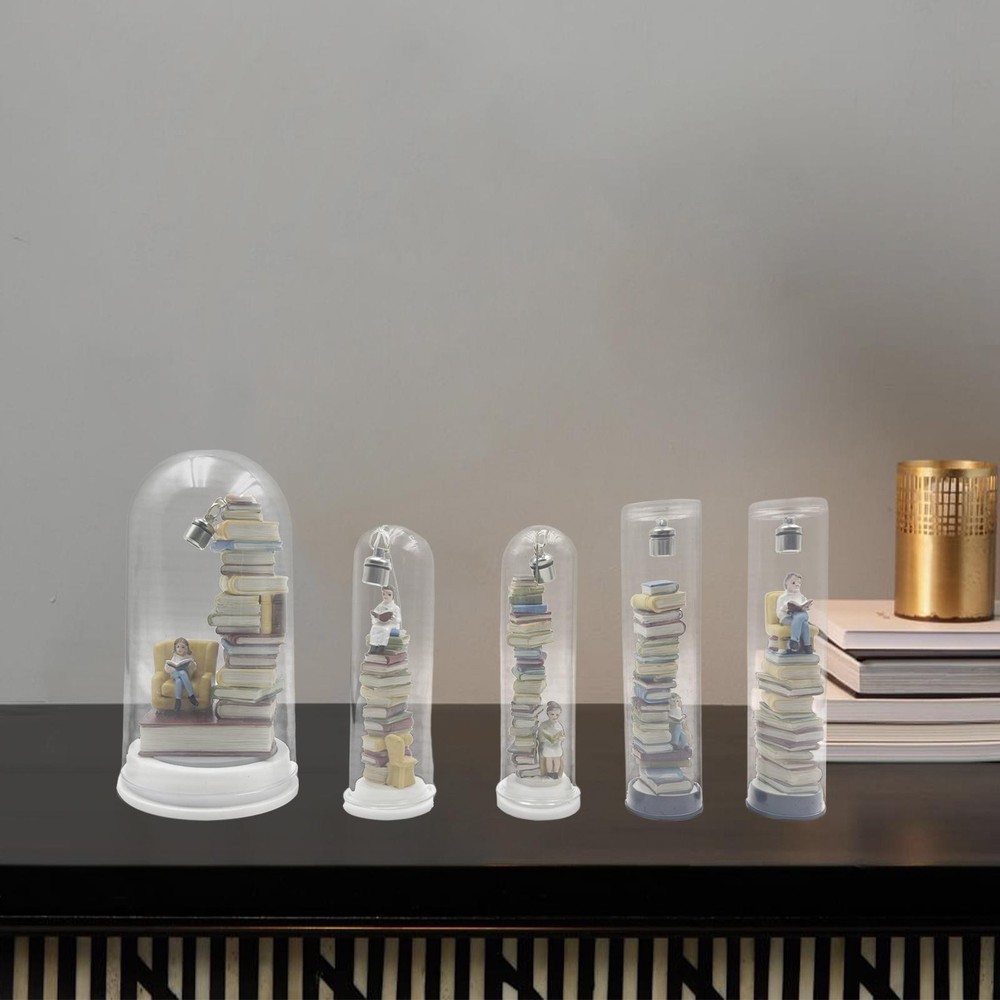 Reader Night Light LED Book Corner Dome Lamp Creative Figurine Sculpture Table