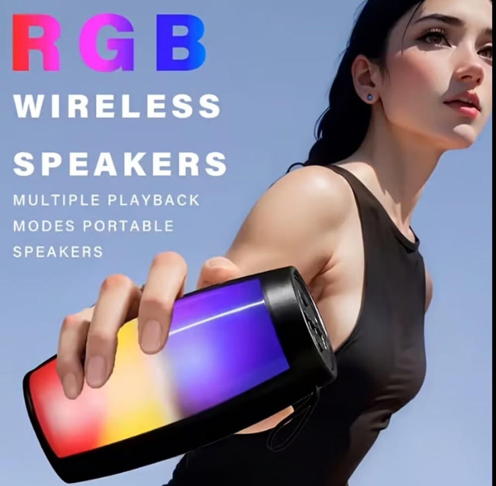 LED Portable Stereo Speakers