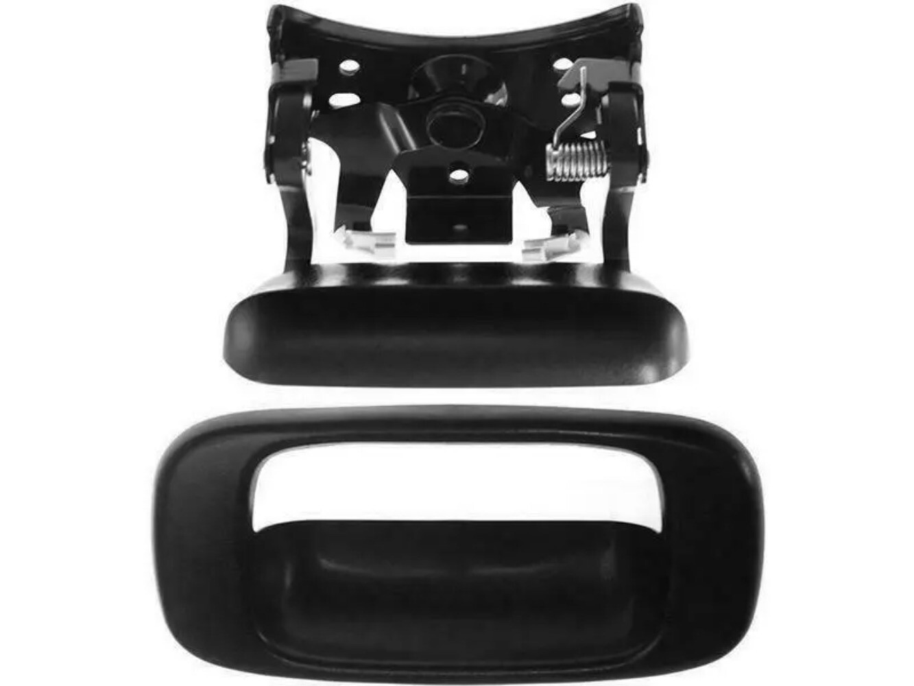 For 99-07 Chevy Silverado GMC Sierra Tailgate Door Handle & Bezel Textured BLACK