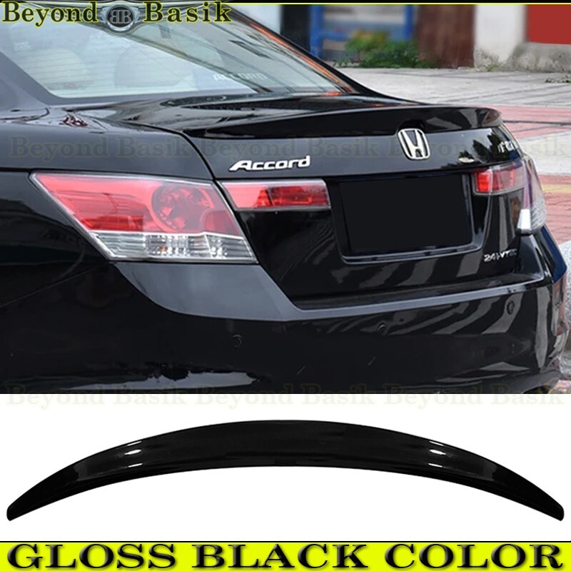 2008-2012 Honda Accord 4 Door Sedan Factory Style Spoiler Trunk Wing GLOSS BLACK