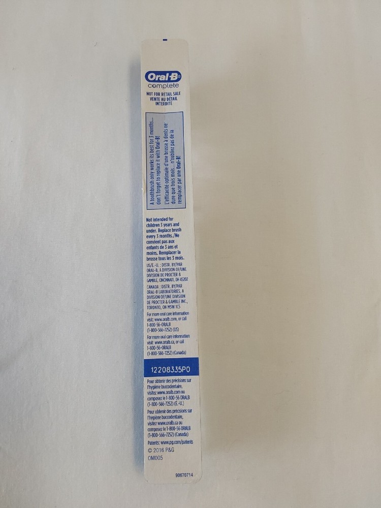 Lot X2 Oral B Complete Sensitive Toothbrushes (Blue & Turquoise) BNIP!