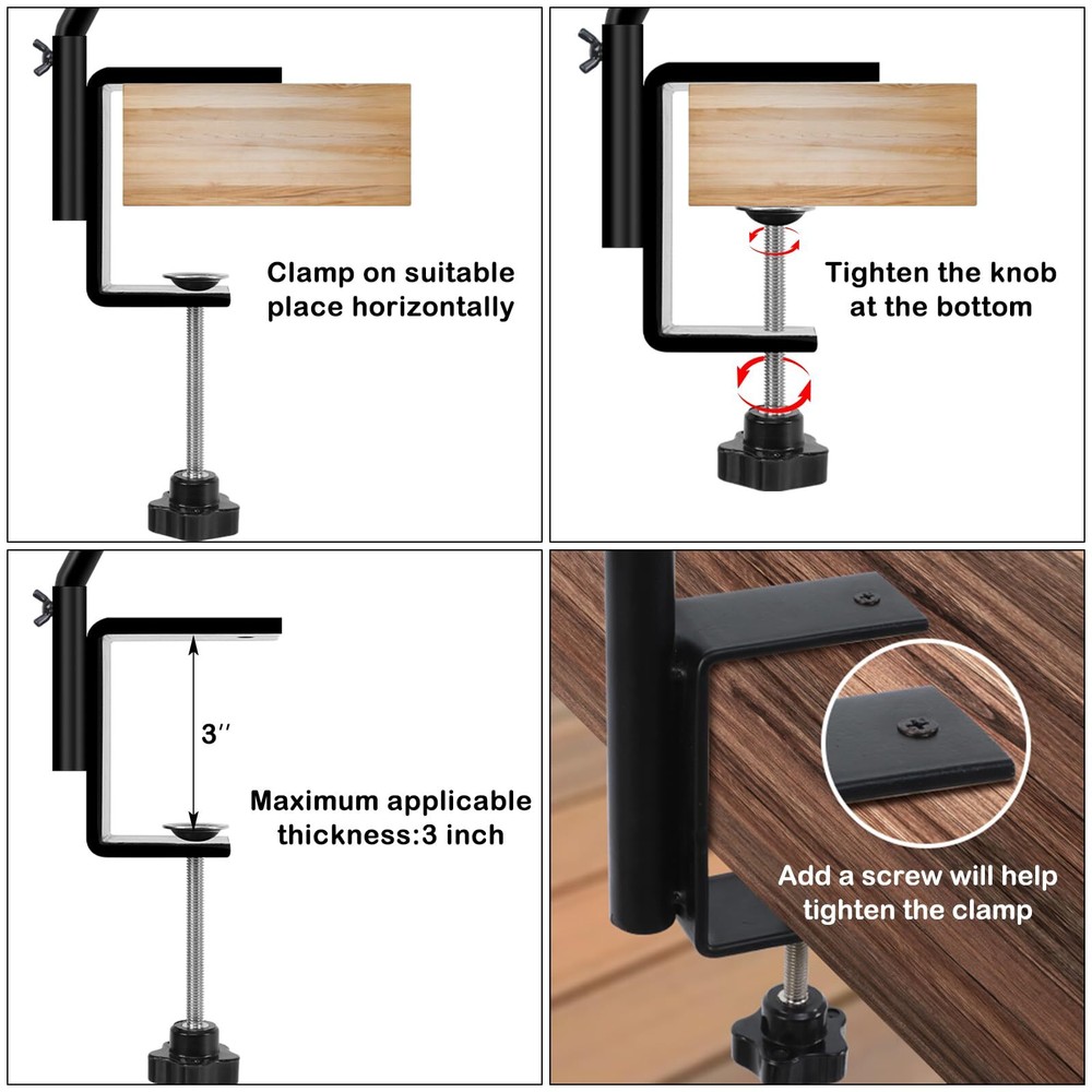 2 Pack 14 Inch Deck Hook,Solid Steel Deck Hangers for Bird Feeders,Lanterns, Flo
