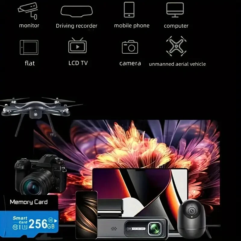 New 100% High Speed Large Capacity 256GB USB Drive Micro SD Micro