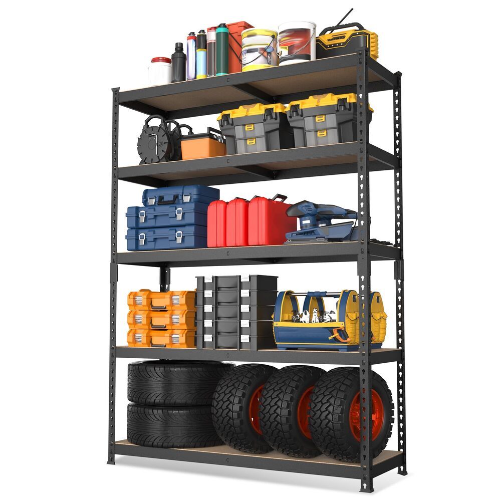 WORKPRO 5Tier Steel Shelving Storage Unit 35-3/10"x17-1/2"x 72" Heavy Duty Shelf