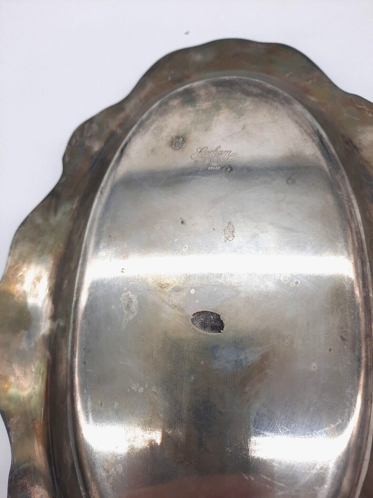 Vintage Gorham EP Brass 12.5" Oval Serving Platter