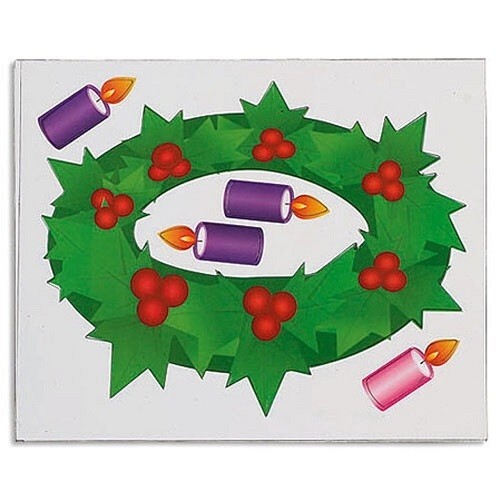 Advent Wreath Magnet Set