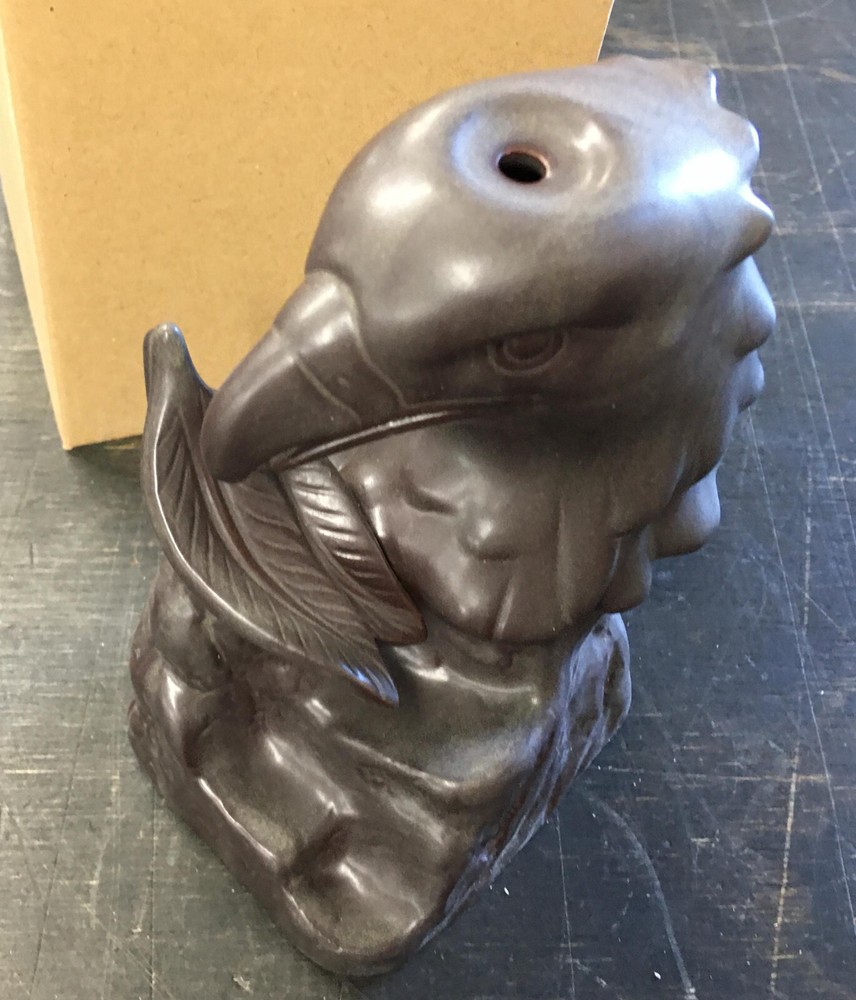 Eagle Head Backflow Cone Incense Burner holder waterfall ceramic reverse