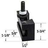 BXA #2XL OVERSIZE (3/4") QUICK CHANGE TURNING FACING BORING TOOL POST HOLDER
