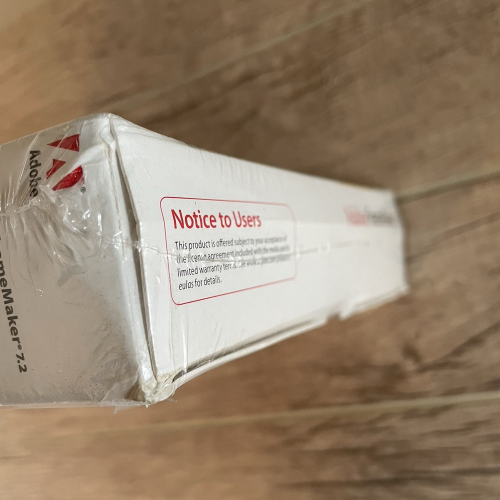 Adobe FrameMaker 7.2 for Windows SEALED Frame Maker XML SGML DTP Software 7 7.0