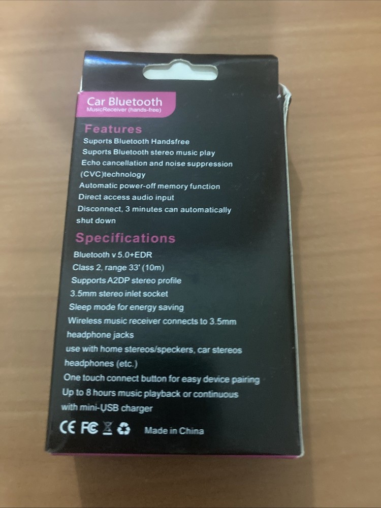 Car Blutooth Receiver 3.5mm Auxiliary