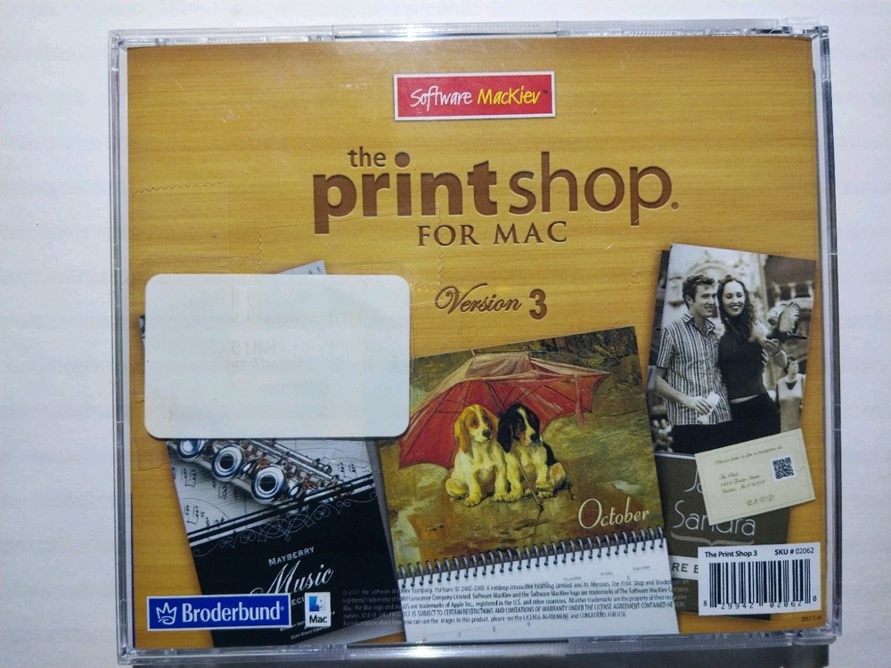 Broderbund - Cd The Print Shop for Mac Version Software Mackiev Mac OS