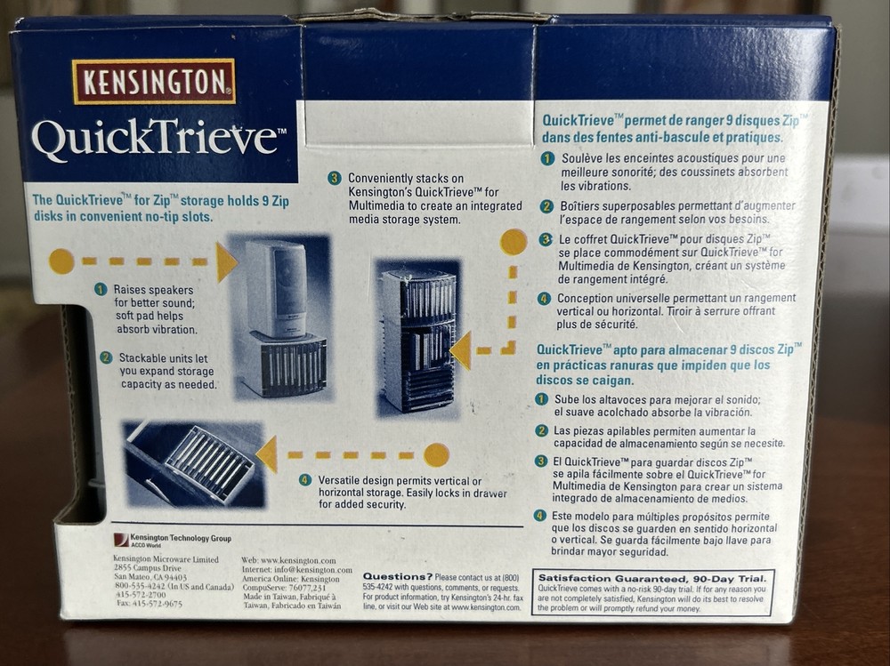 Computer PC Floppy Zip Disk Storage Organizer Vintage 1997 New In Box