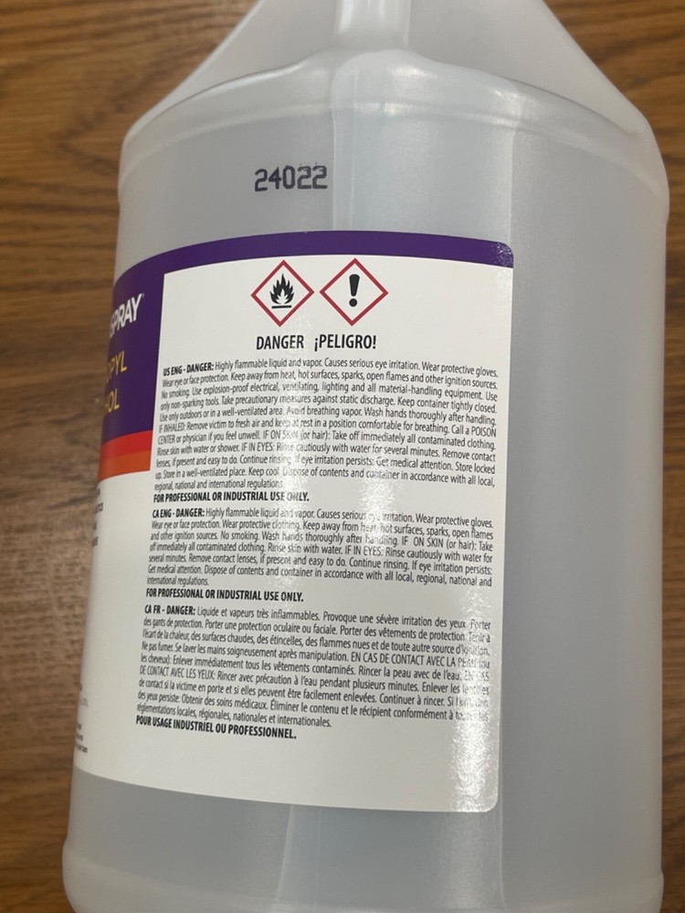 Techspray isopropyl alcohol tech grade 99.8% pure plastic safe