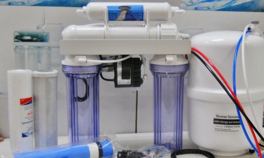 Oceanic Reverse Osmosis Drinking Water Filter System Permeate Pump 75 GPD RO