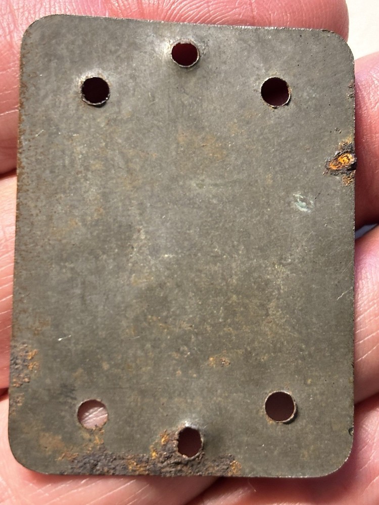 WWII Japanese Equipment Data Plate