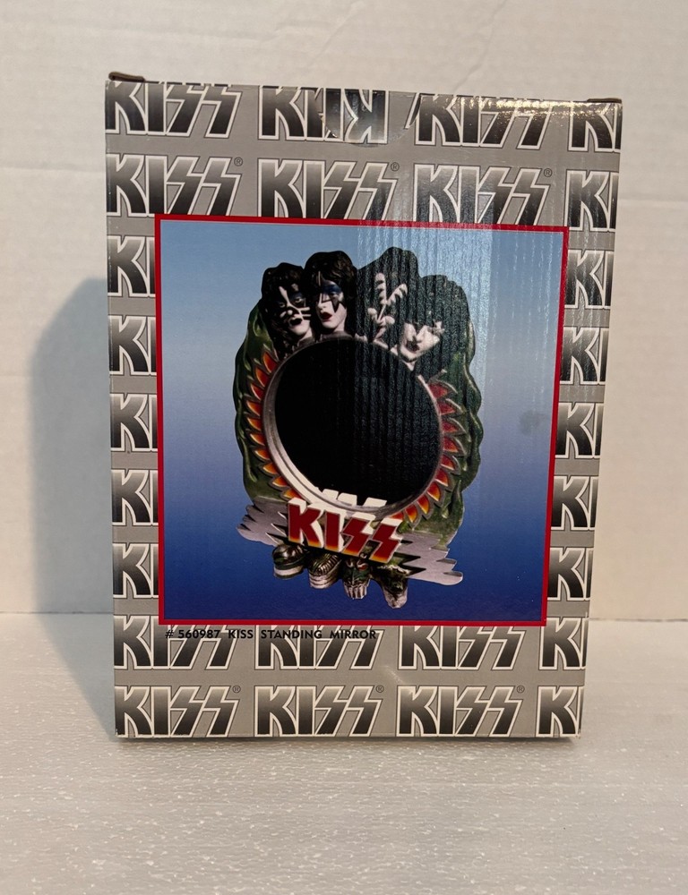 KISS RARE 1998 ARMY  STANDING MIRROR 10”x7” IN THE BOX EXCELLENT CONDITION