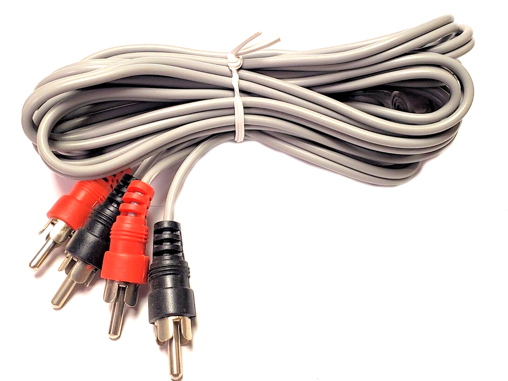 Dual Audio Patch Cable 10' Standard RCA Plugs 4H2-112 2 pcs