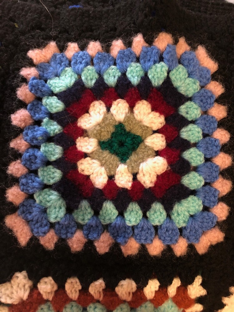 Leftovers Granny Square Blanket Pattern ( US or UK )