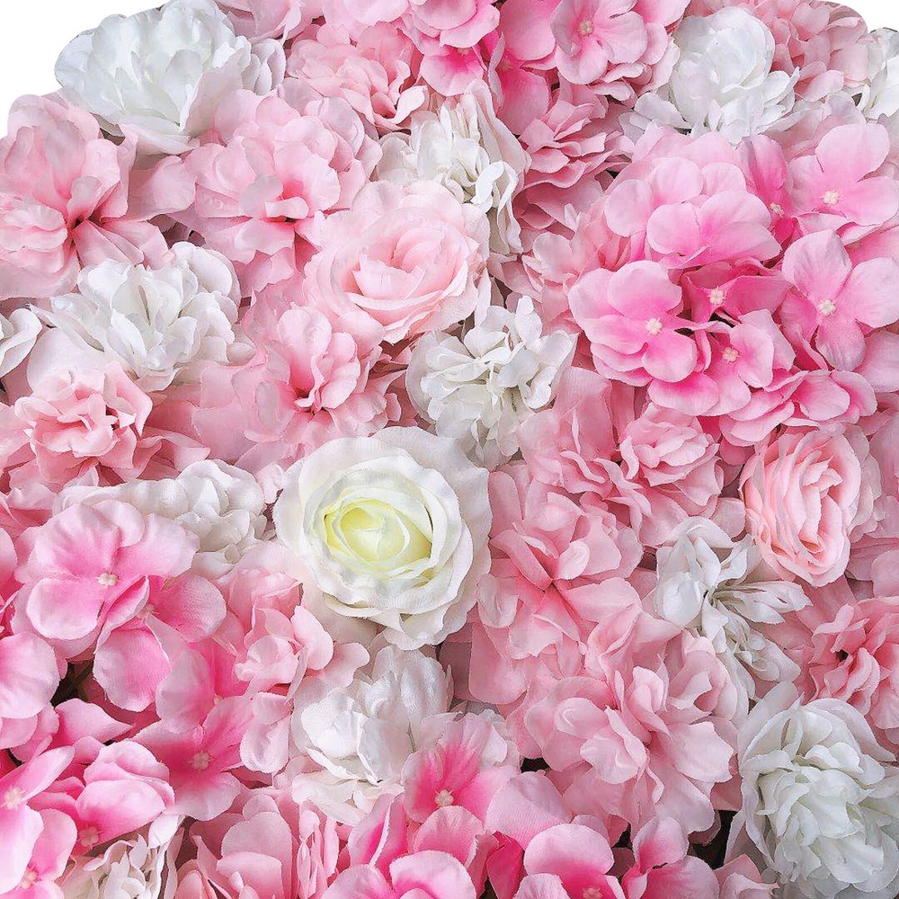 12PCS Artificial Flower Wall Panel Artificial Flower Wall Floral Backdrop Decor