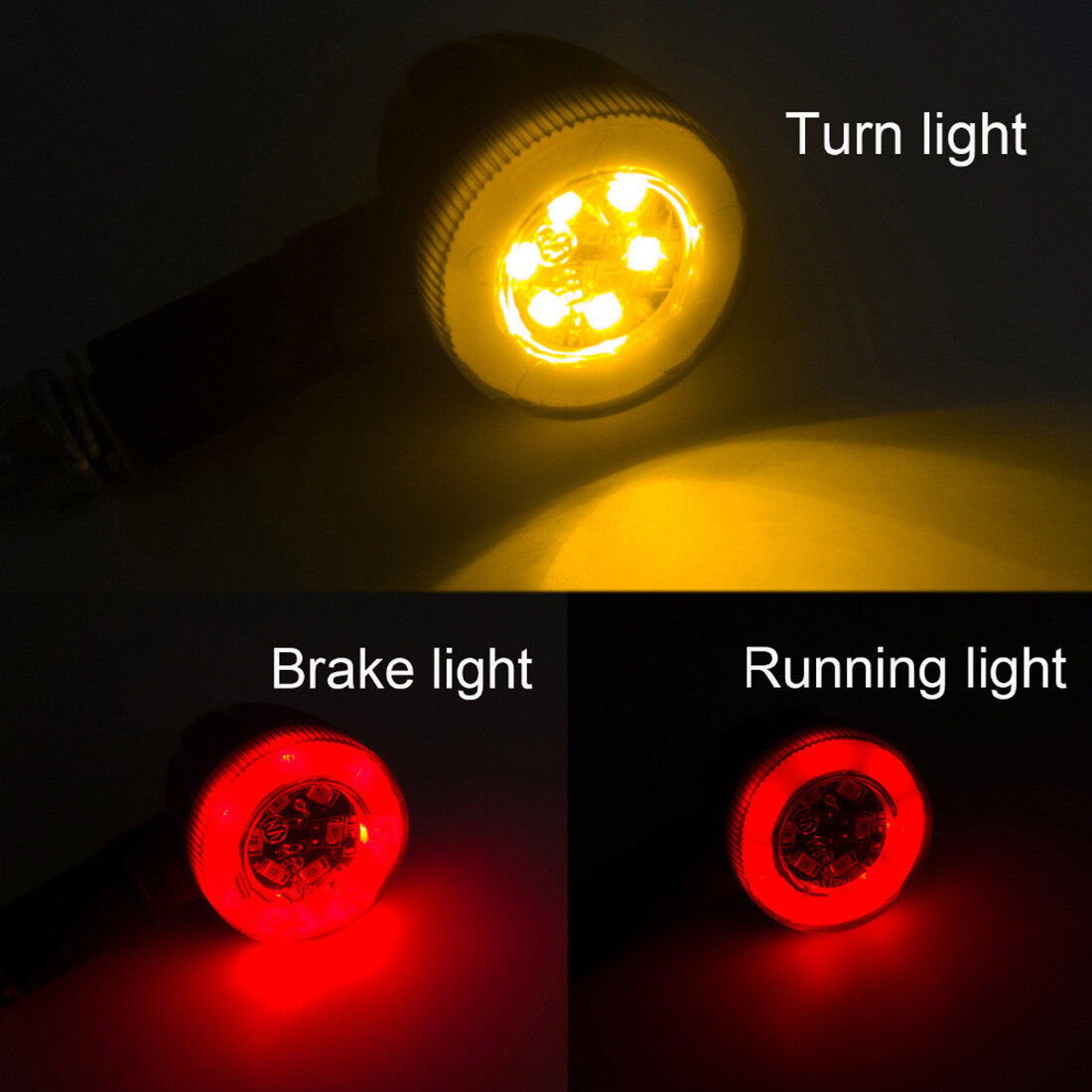 4X Motorcycle LED Turn Signals Blinker Light For Harley Sportster XL 1200 883
