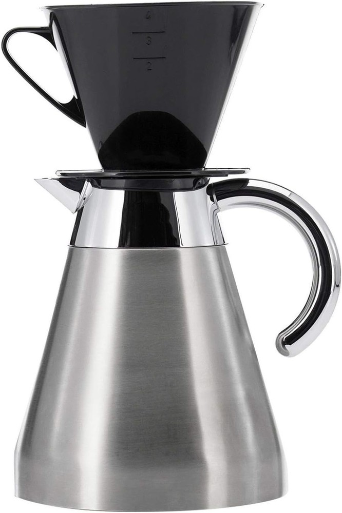 Effortless Manual Brewing with Size 4 Pour Over Dripper - Compact & Lightweight