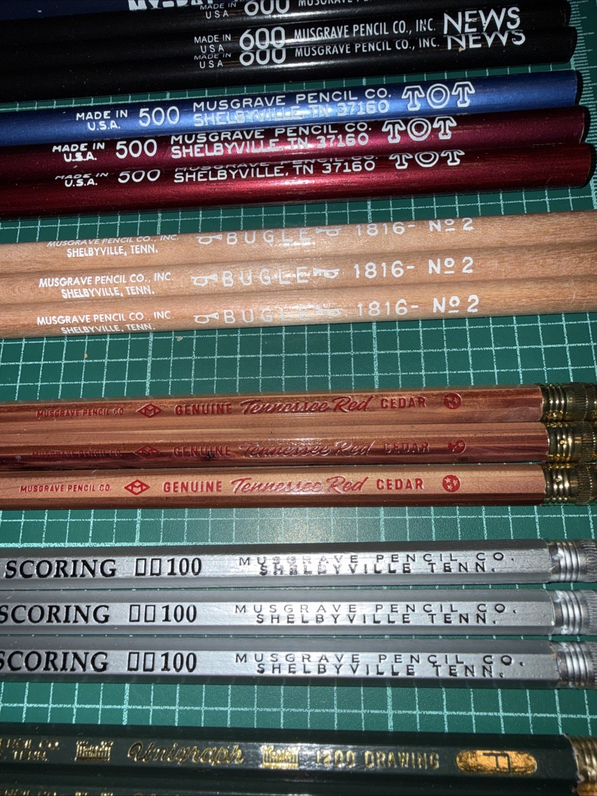 Musgrave Pencil Co - VTG Collectors Lot Of 12 Series Of 3, 36 Pencils Total!
