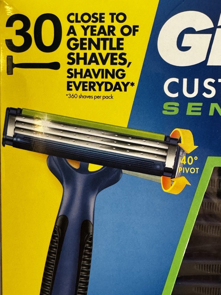 Gillette 30 Count Custom Plus Send