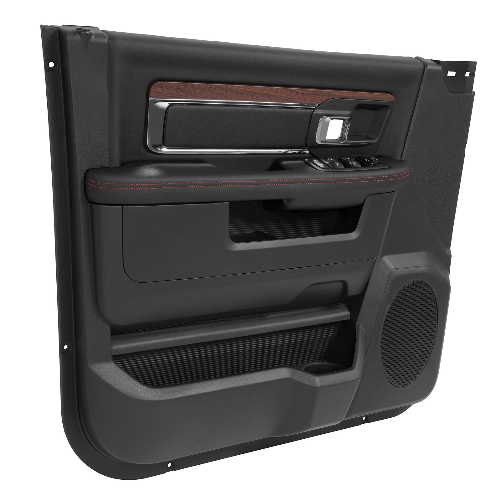 Inner Driver Side Door Panel For 2013-18 Dodge Ram 1500 2500 3500 Textured Black