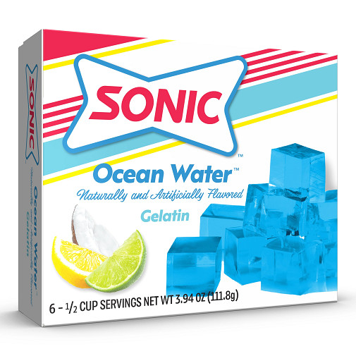 Sonic Gelatin Dessert Mix Ocean Water 2 Pack