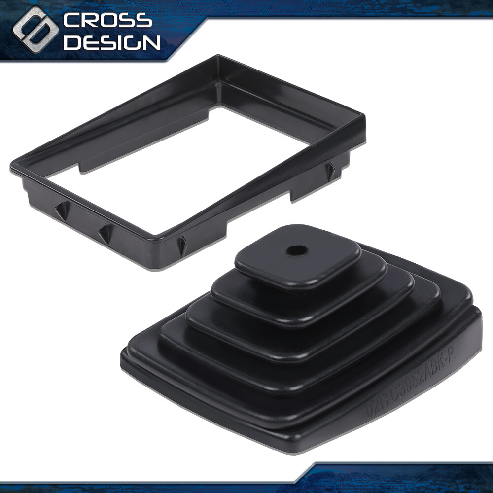 Fit For 1997-04 Jeep TJ Wrangler Manual Trans Shifter Boot & Retainer Bezel Kit