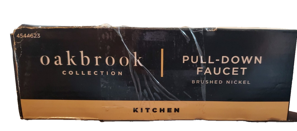 Oakbrook Vela Pulldown Kitchen Faucet One Handle Brushed Nickel