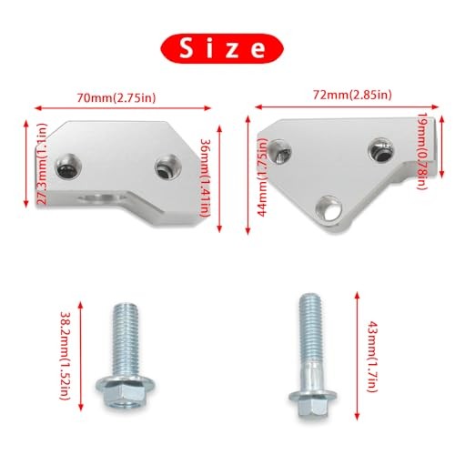 2Pcs Knock Sensor Relocation Bracket Kit for 1997-2007 GM Gen III Bracket Only