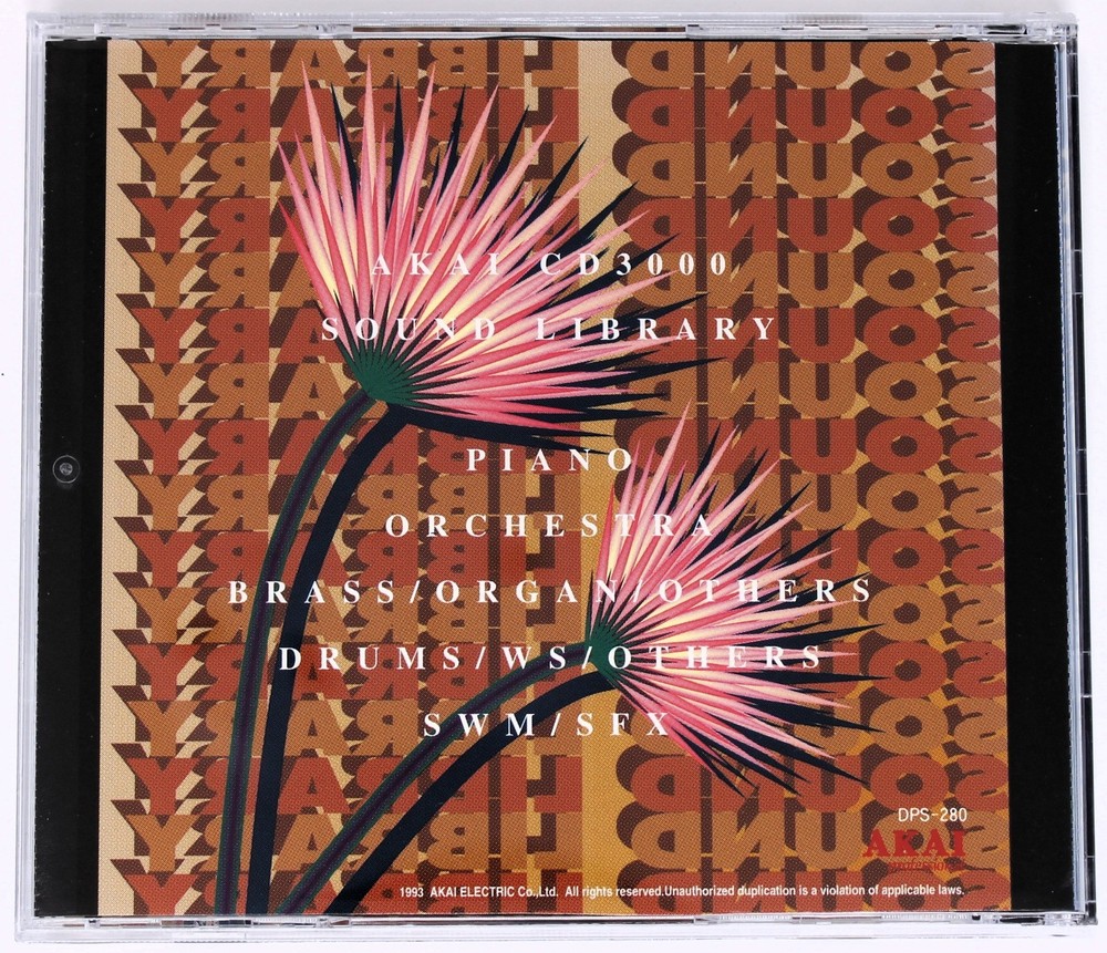 Akai Professional CD3000 Sound Library Akai Format Sample/Sampling CD 1993